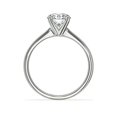 thumbnail image 4 of 1.00 Carat Excellent Round Cut Real Diamond Beautiful Engagement Ring for Ladies Solid 18K White Gold Size 11, 4 of 8