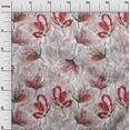 thumbnail image 2 of oneOone Cotton Cambric Crimson Red Fabric Flower Watercolor Sewing Fabric By The Yard Printed Diy Clothing Sewing Supplies 56 Inch Wide, 2 of 4