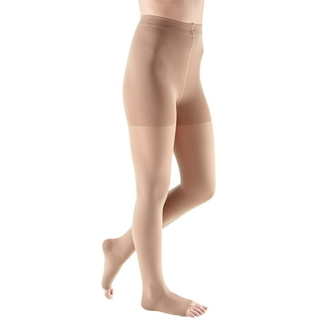 

mediven comfort for Men & Women 30-40 mmHg Panty Open Toe Compression Stockings Natural IV-Petite