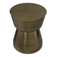 thumbnail image 5 of Simpli Home Allegra 16 inch Wide Modern Metal Side Table in Antique Brass Iron, Assembled, 5 of 9