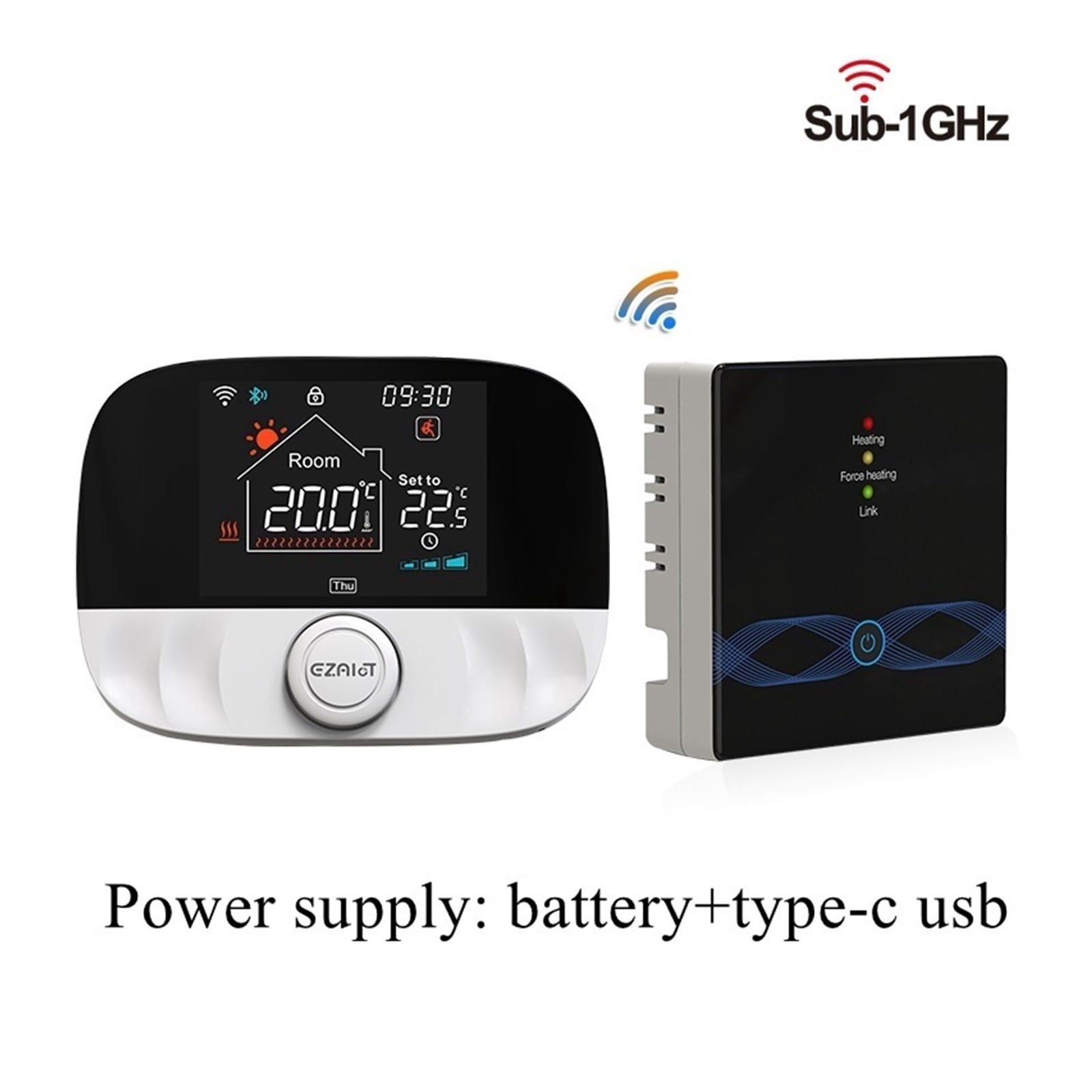 Smart Tuya Thermostat, Wireless Temperature Controller For Gas Boiler Water Heating,LCD Smart Home Thermoregulator ,Temperature calibrating