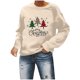 thumbnail image 1 of Sudaderas Navideñas Para Mujer Camiseta Suelta Estampada Blusa de Manga Larga Cuello Redondo Tops Casuales Odeerbi ODB191916, 1 of 5
