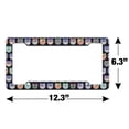 thumbnail image 4 of Colorful Owls Cute Pattern License Plate Tag Frame, 4 of 4