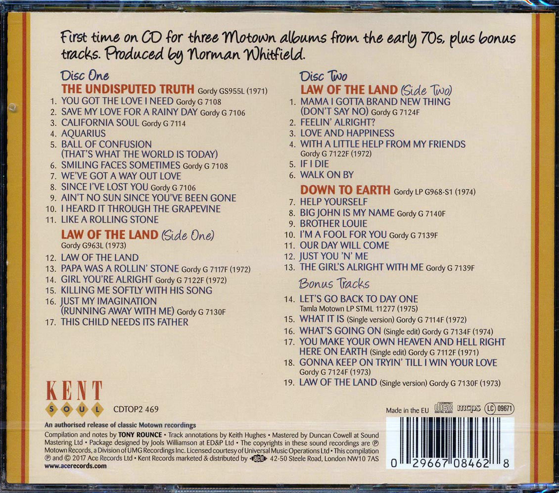 The Undisputed Truth - Nothing But The Truth: 3 Motown Albums - Music & Performance - CD