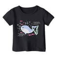 thumbnail image 3 of BOOMNY Girls Tee Shirts Cute Graphic Short Sleeve Ocean Animal Printed Lightweight Loose T Shirt Comfy Girls Dailywear 2-3 Years, 3 of 3