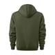 thumbnail image 5 of Sudadera con capucha para hombre, con estampado de bolsillo, media cremallera, cordón ajustable, informal, deportiva, de manga larga, blusa de poliéster, 5 of 5