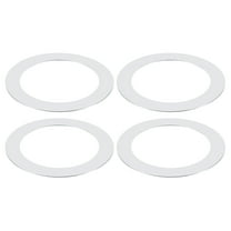 Uxcell Goof Rings for 4" Inch Recessed Can Lighting, 4.25" x 6.7", 4 Pcs, Chrome