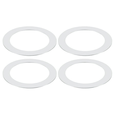 Uxcell Goof Rings for 4" Inch Recessed Can Lighting, 4.25" x 6.7", 4 Pcs, Chrome