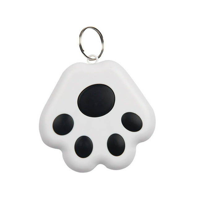 Paw Shape Bluetooth 5.0 Pet Tracker & Key Finder - Mini Anti-Loss GPS Locator for Dogs Cats, Wallets & Items (0.65-3.5 Mile Range) Black
