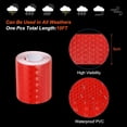 thumbnail image 3 of Cinta reflectante, paquete de 2, 2 pulgadas x 10 pies, impermeable, autoadhesiva, cinta de seguridad de advertencia de alta visibilidad, pegatinas reflectantes para exteriores, roja, 3 of 5