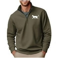 thumbnail image 1 of Blusa y camisa de manga larga con cuello alto para hombre, sudadera con capucha estampada, jersey deportivo con media cremallera, blusa de manga larga con cuello alto para hombre, blusa de poliéster, 1 of 4