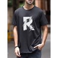 thumbnail image 2 of Men's Summer Letter Print Casual Round Neck Short Sleeve T-Shirt, 2 of 3