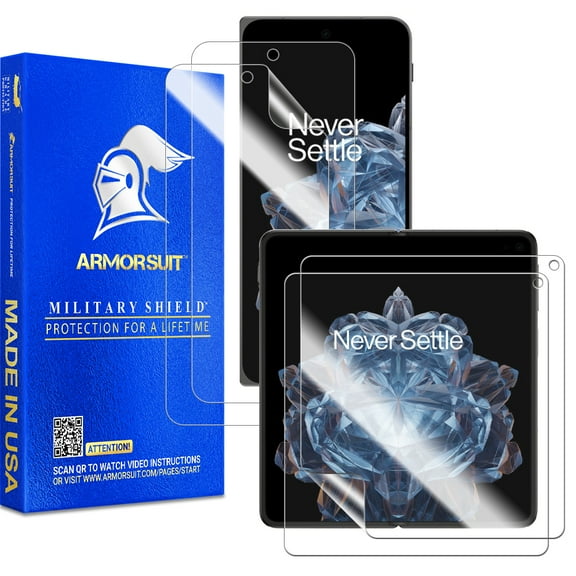 ArmorSuit 2 2 Pack Screen Protector for OnePlus Open Case Friendly MilitaryShield HD Clear Film - Made in USA