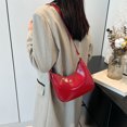 thumbnail image 2 of Bolso La Axila Hombro para Mujeres Correa Ajustable PU Cuero Con Color Sólido Viajar Por, 2 of 9