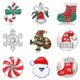 thumbnail image 2 of Nueva moda, diamantes de imitación, árbol de Navidad, campana de Papá Noel, sombrero con copos de nieve, calcetines, botones a presión de 18 MM para joyería a presión DIY, regalo de Navidad, 2 of 4