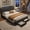 FULL dark gray, variant on Velvet Upholstered Platform Bed Frame with Crystal Diamond Tufted Headboard, 2 Large Storage Drawers, Built-in Charging Station, Noise-Free Wooden Slats, Low Profile, No Box Spring Required