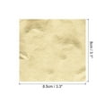 thumbnail image 2 of Uxcell 3.3 x 3.1inch Gold Leaf Foil Sheet Leaf Papers for Art Decoration Aluminum Light Golden 100pcs, 2 of 5