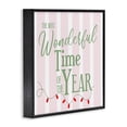 thumbnail image 2 of Wonderful Time on Festive Stripes Black Framed Giclee Art, 24 x 24, Made In USA, 2 of 7