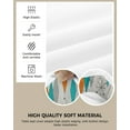 thumbnail image 2 of Dining Room Chair Seat Covers, Retro Geometric Mid Century Style Teal Green Orange Gray Removable Stretch Cushion Slipcovers Protector for Holiday Party Festival Decoration, Set of 4, 2 of 6