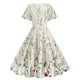 thumbnail image 2 of Puntoco Vestido Bordado De Moda De Verano Para Mujer, Vestido De Manga Corta Con Cuello Redondo, Blanco Xxl,Regalos Para Mujer Joven, 2 of 6