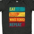thumbnail image 4 of Inktastic Wakeboarding Eat Sleep Wakeboard Repeat Boys or Girls Baby Bodysuit, 4 of 5
