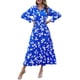 thumbnail image 1 of Vestido PRETTYGARDEN Boho Cuello en V Manga Larga Midi XL, 1 of 7