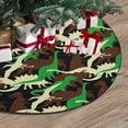 thumbnail image 3 of FMSHPON Camouflage Dinosaur Xmas Christmas Tree Skirt Stand Mat for Holiday Party Decoration Indoor Outdoor 36 inches, 3 of 3