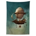 thumbnail image 3 of Ambesonne Fantasy Tablecloth Rectangular Table Cover, Surreal Space Scenery, 60"x84", Teal and Brown, 3 of 4