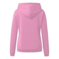 thumbnail image 4 of UAMVSH Long Sleeve Pullover Hoodie for Women Classic Solid Color Long Sleeve Hooded Sweatshirts with Pockets Casual Drawstring Tops(XX-Large,Hot Pink 1), 4 of 4