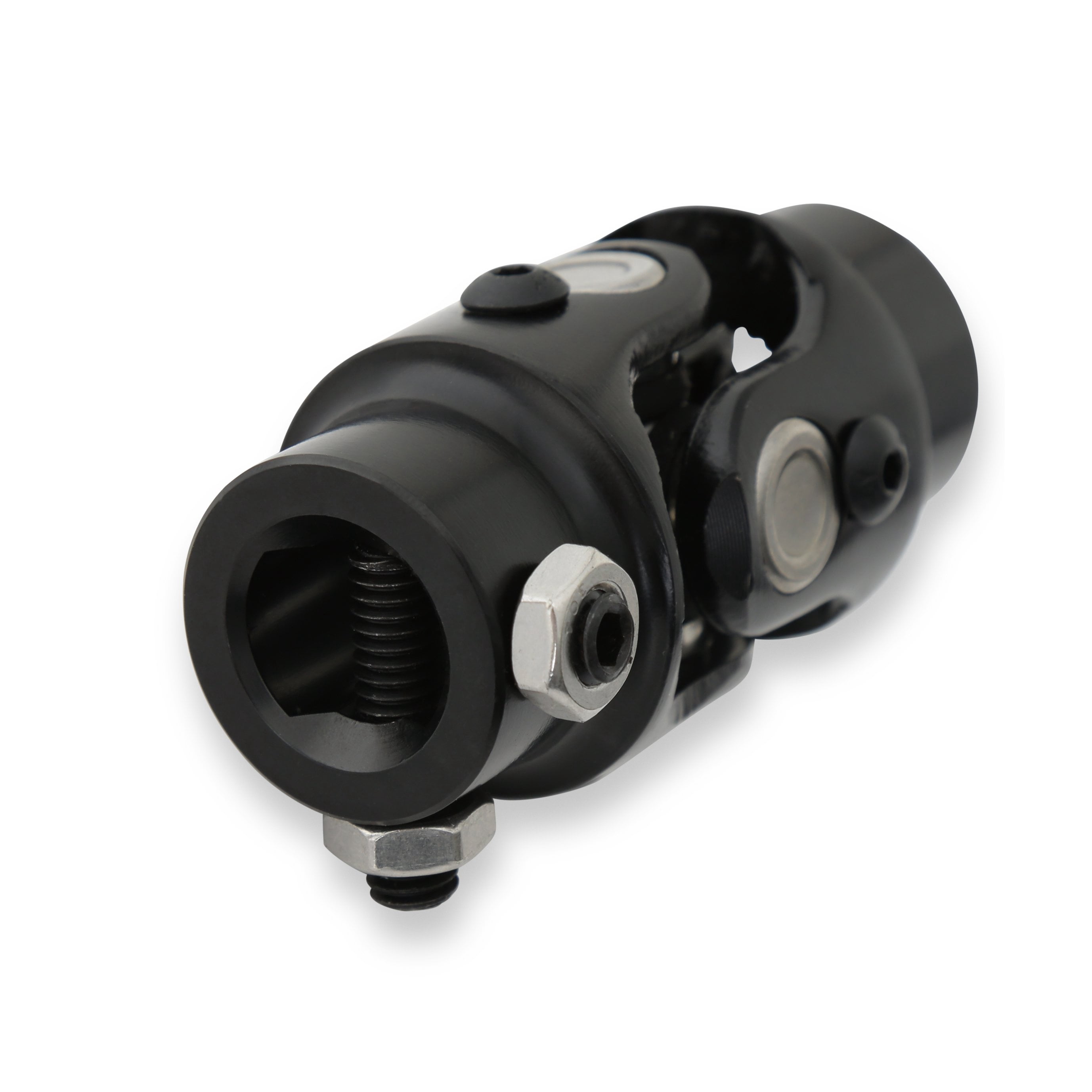 Holley 320-100 U-Joint, 3/4 Inch 30 Spline to 3/4 Inch DD - Black Zinc