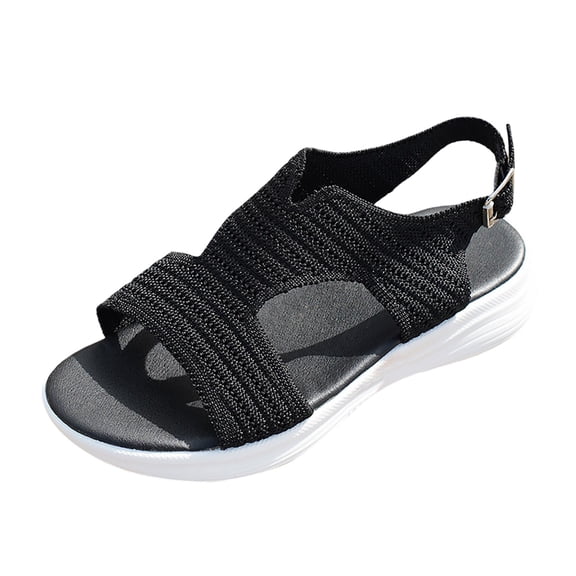 Wovix Sandals For Women Open Toe Beach Shoes Dressy And Casual Shoes Simple Casual Daily Wear Beige 36