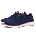 thumbnail image 4 of Zapatos para caminar de malla para hombre zapatillas planas informales ligeras para caminar y correr, 4 of 9