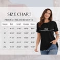 thumbnail image 3 of SHIBEVER Summer Short Sleeve T-Shirts for Women Fashion Loose Casual Black Crew Neck T Shirt Tunic Tops for Women Size S, 3 of 7