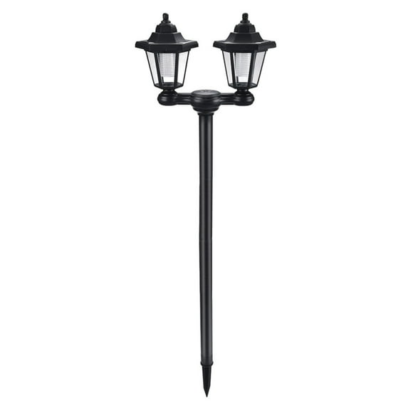 Solar Lights Outdoor Outdoor Post Lights Waterproofs Decorative Floor Lamp Vintage for Patio Garden Backyard Front/Back Door Two Post Headlights Solar Floor Lamps 170Cm/67In