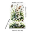 thumbnail image 3 of Easter Dining Chair Covers, Removable Washable Chair Back Protectors, Rabbit Themed Kitchen Home Decor with Holiday Patterns, 3 of 6
