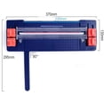thumbnail image 2 of Yazoeia 4 in 1 Paper Cutter,Mini Paper Cutter,Multifunctional Paper Trimmer with 4 Types of Blades for Cutting Paper, Photos,Scrapbook,Card,Blue CJC912-143034, 2 of 6