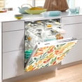 thumbnail image 2 of Yayeee Magnetic Dishwasher Cover for The Front Decoration Home Kitchen Machine Sticker Protector, Orange Autumn Leaves, 2 of 6