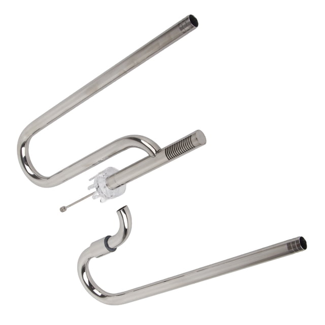 Aquarium Lily Pipe Kits, 360 Rotation Stainless Steel Inflow and Outflow Pipe Set Water Regulating Metal Lily Pipe Skimmer with 2 Acrylic Holders for Aquarium Planted