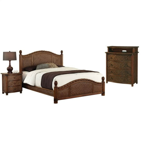 Queen Bed, Night Stand and Media Chest
