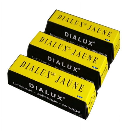 Yellow Rouge Dialux Jewelers Polishing Buffing Compound Polish Jewelry 3 Bars