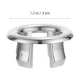 thumbnail image 2 of OULII 30Ud Anillo De Desbordamiento Para Lavabo Plata Fácil De Con Ajuste Firme Y Duradero, 2 of 6