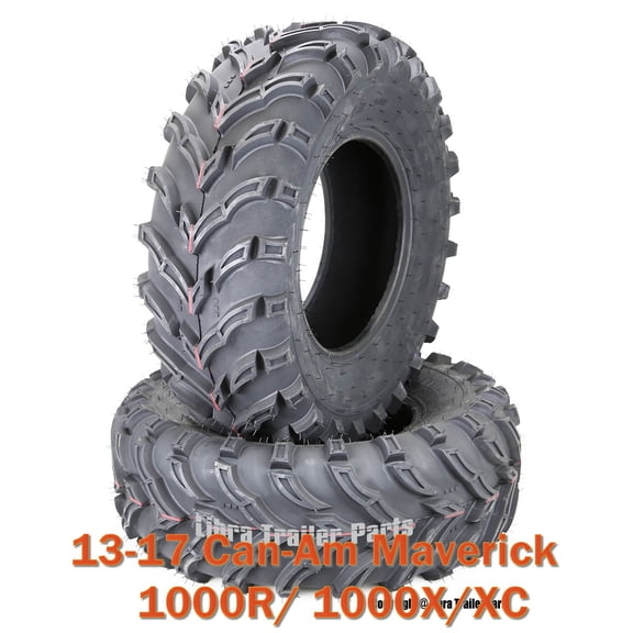 13-17 Can-Am Maverick 1000R/ 1000X/XC ATV Front Tire Set 27x9-12 6 PR