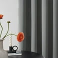 thumbnail image 6 of Elegant Insulated Curtains Panel Pair 39x78 Inches Black Polyester Noise Reduction Temperature Control Machine Washable, 6 of 6