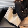 thumbnail image 6 of Mwjwdo Women's Vintage Soft Faux Leather Bucket Tote Bag, Solid Color Large Capacity Top Handle Crossbody Shoulder Purse for Daily Commute Beige, 6 of 9