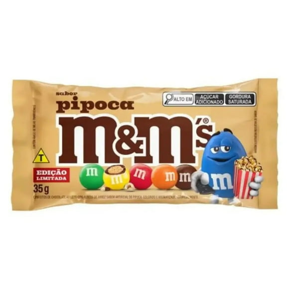 M&M's Sabor Pipoca (Popcorn) Brazil- 35g case of 18