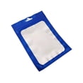 thumbnail image 1 of sweethay 100 piezas de bolsas de cuidado posterior diseño de ventana transparente carcasa de teléfono móvil Teléfono y Comunicación Azul 10x13cm, 1 of 6