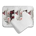 thumbnail image 6 of Yiaed Christmas Snowman With Hat Print Bathroom Mat Set 2 Pieces Mat Anti-Skid Pad Ultra Soft and Absorbent Bathroom Bath Mat Contour Bath Rugs for Toilet Base, 6 of 6