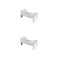 thumbnail image 1 of Monstrate PP Foot Rest Adults Stable And Furniture PP Toilet Easy Stools Space-saving Foldable Access Design Bathroom Side blanco 2piezas, 1 of 6