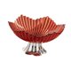 thumbnail image 2 of Frutero con pedestal, bandeja para frutas portátil y práctica, bandeja decorativa para aperitivos, ideal para cumpleaños, oficina, sala de estar y Rojo claro, 2 of 8