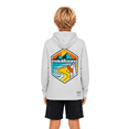 thumbnail image 2 of Maui and Sons Boys Hooded LS Sunshirt, The Beach UV Protection Top, White, Swim Cover Sunwear, 2 of 7